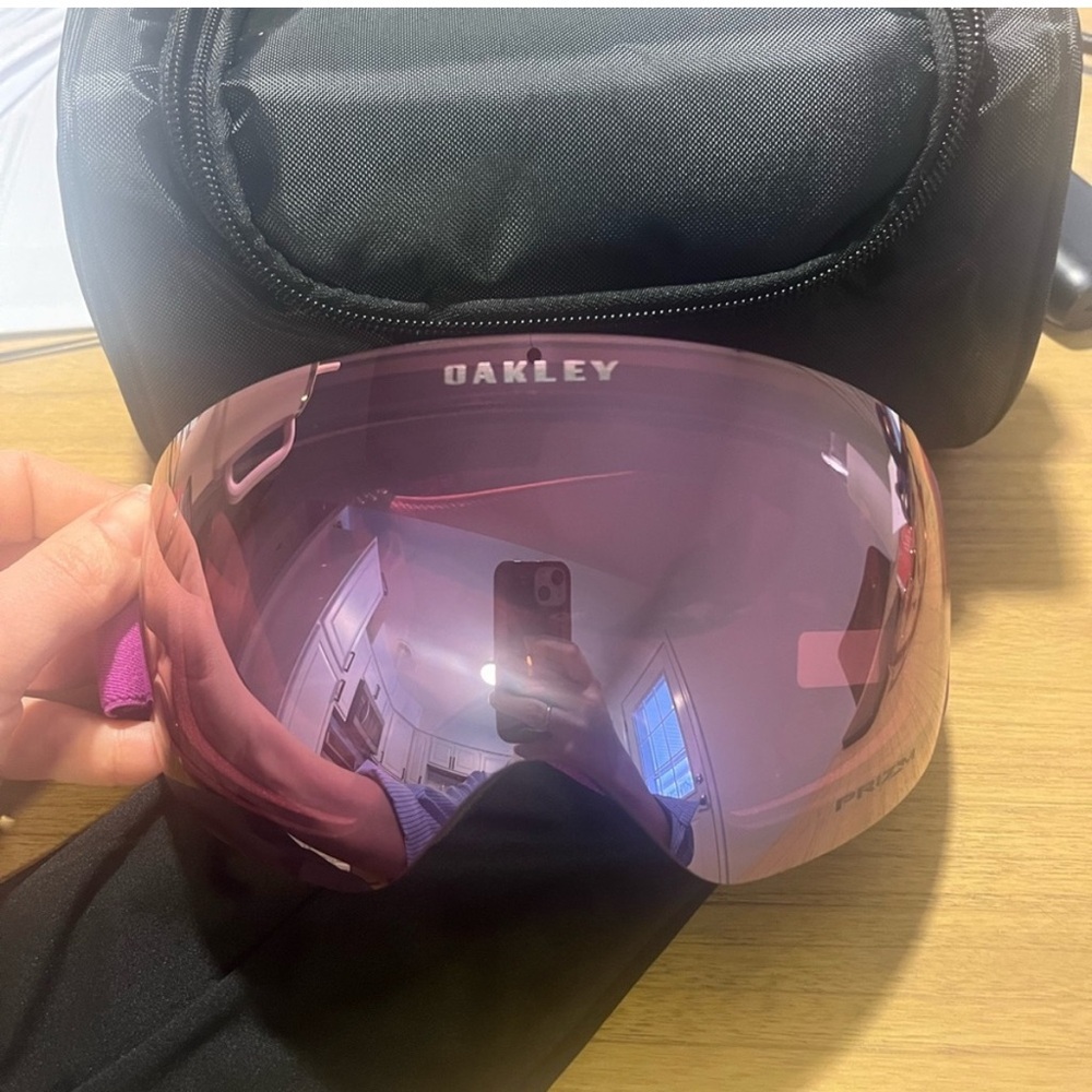Oakley Flight Deck M Hi Pink Iridium Goggles